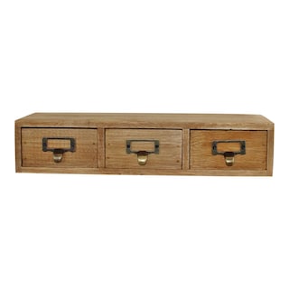 Foto 4 | Unidad De Almacenamiento Geko Con 3 Cajones, Un Solo Nivel, Baratija De Madera Marrón - Venta Internacional.