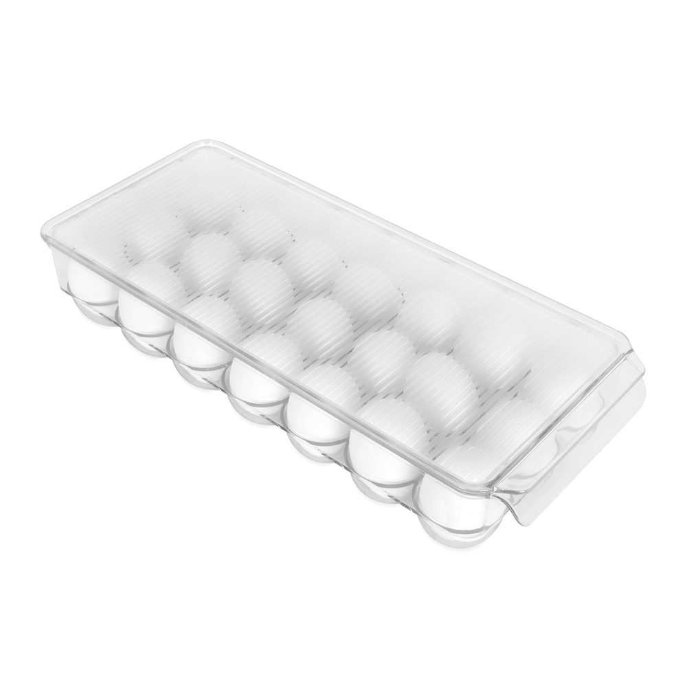 Organizador de Huevos para Refrigerador con Tapa/21 Huevos