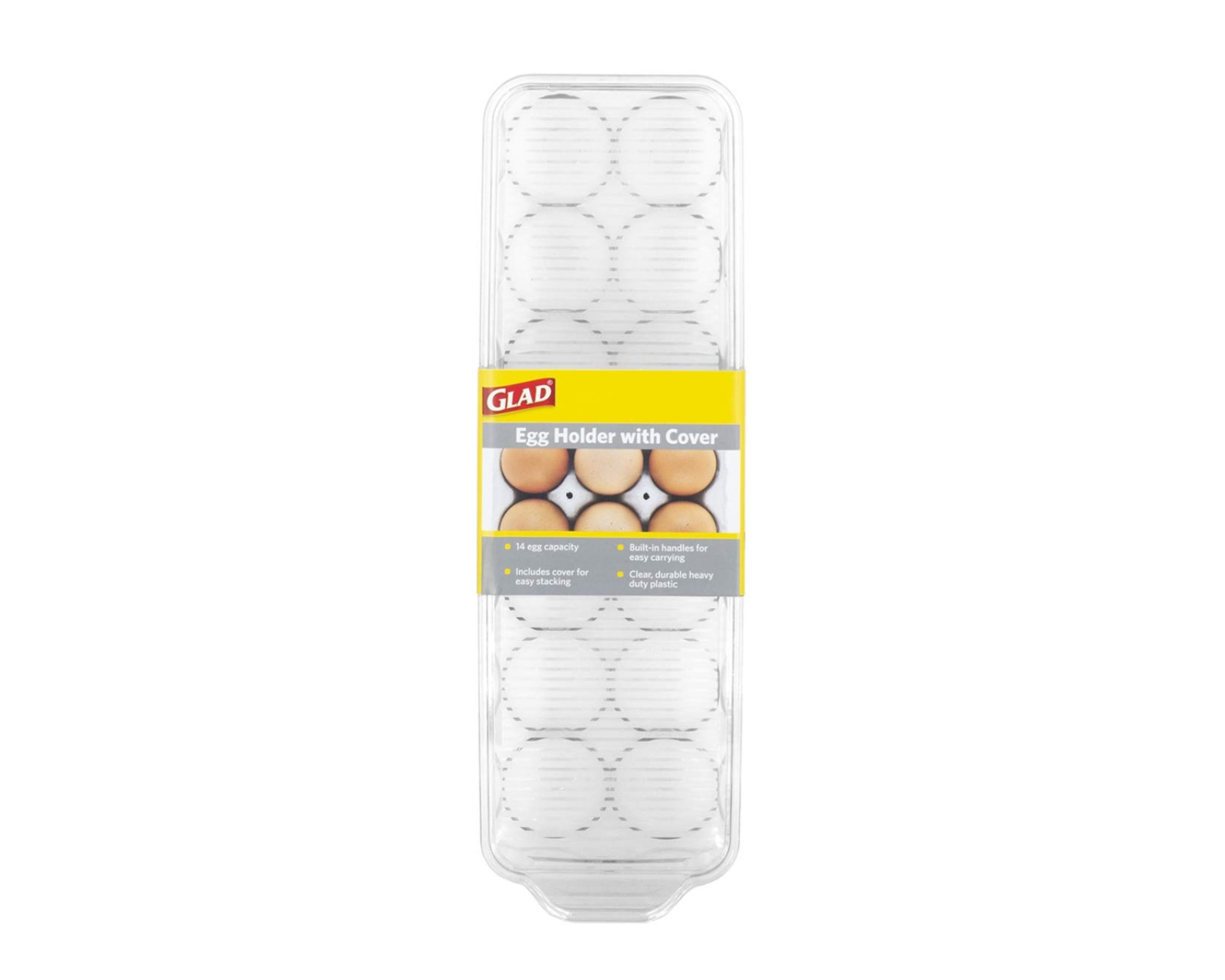 Contendor para Huevos con Tapa Glad color Transparente