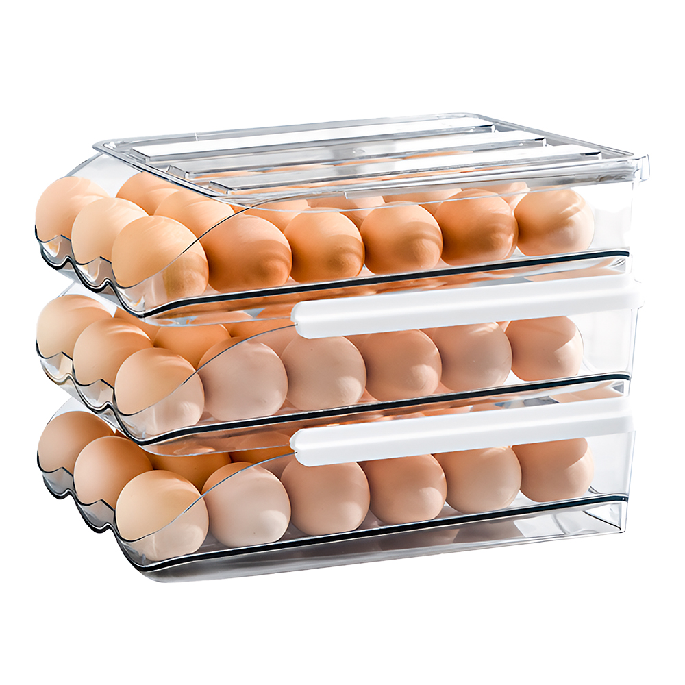 Foto 8 | Organizador de 54 Huevos Redlemon con 3 Cajones para Refrigerador Y Cocina