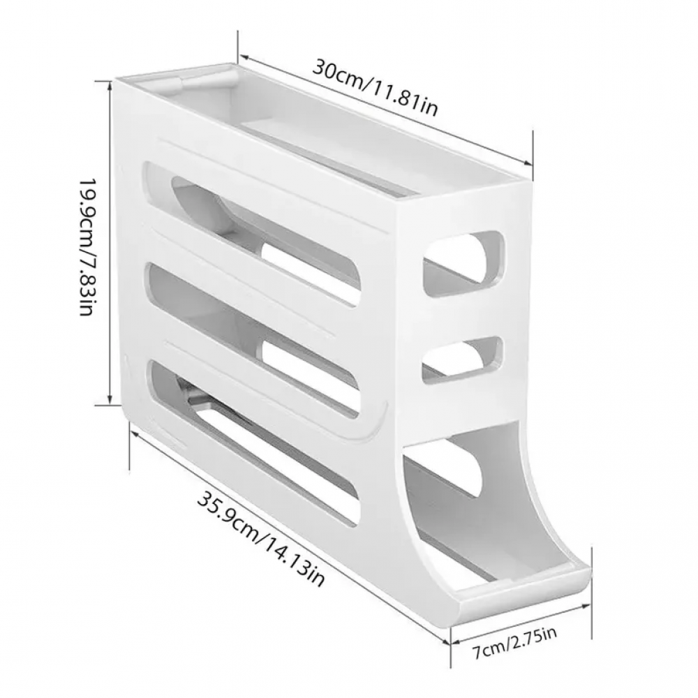 Foto 7 pulgar | Dispensador De Nevera Con Caja De Almacenamiento De Huevos, 4 Capas - Venta Internacional.