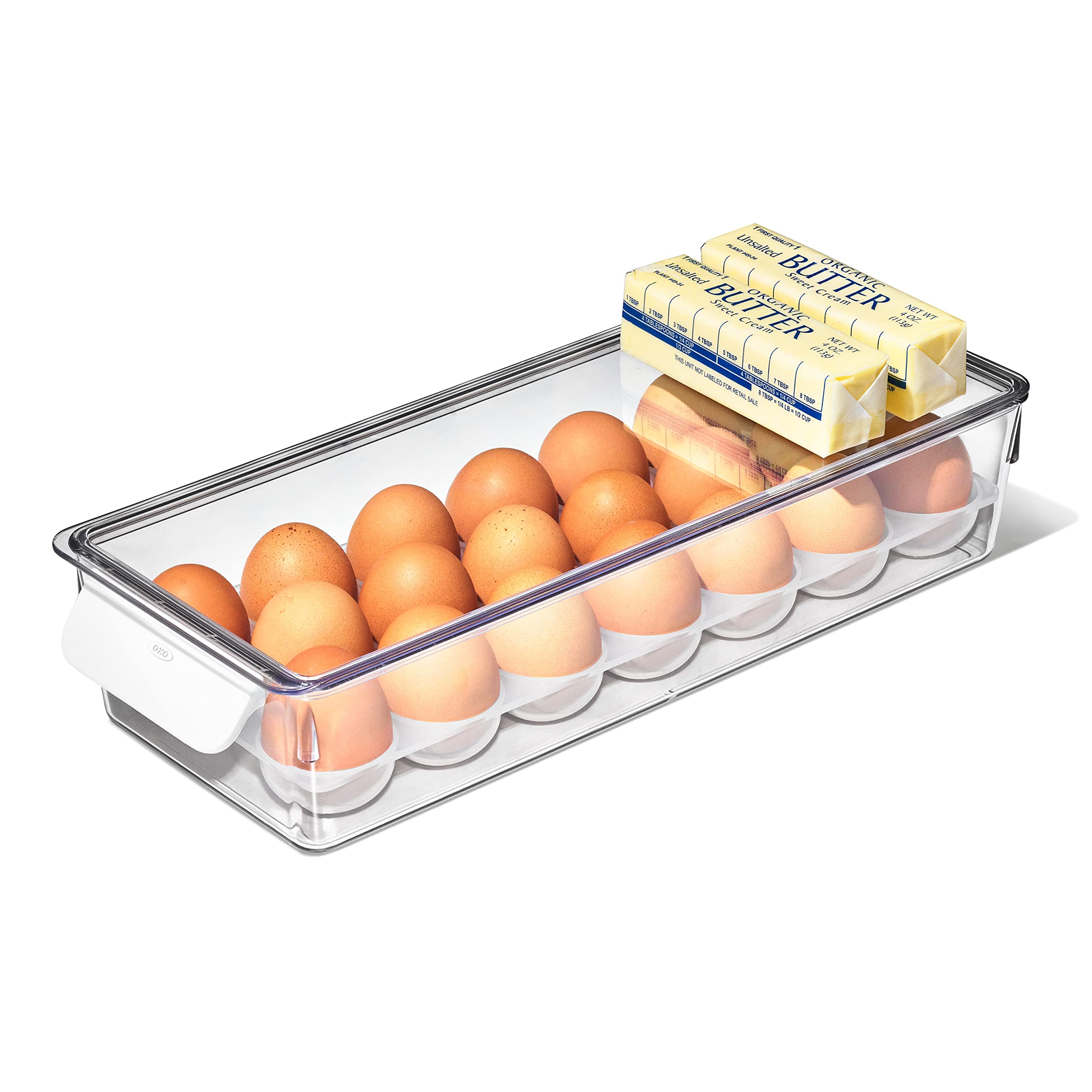 Foto 2 pulgar | Soporte Para Huevos Oxo Good Grips Para Nevera Con Bandeja Y Tapa Extraíbles - Venta Internacional.