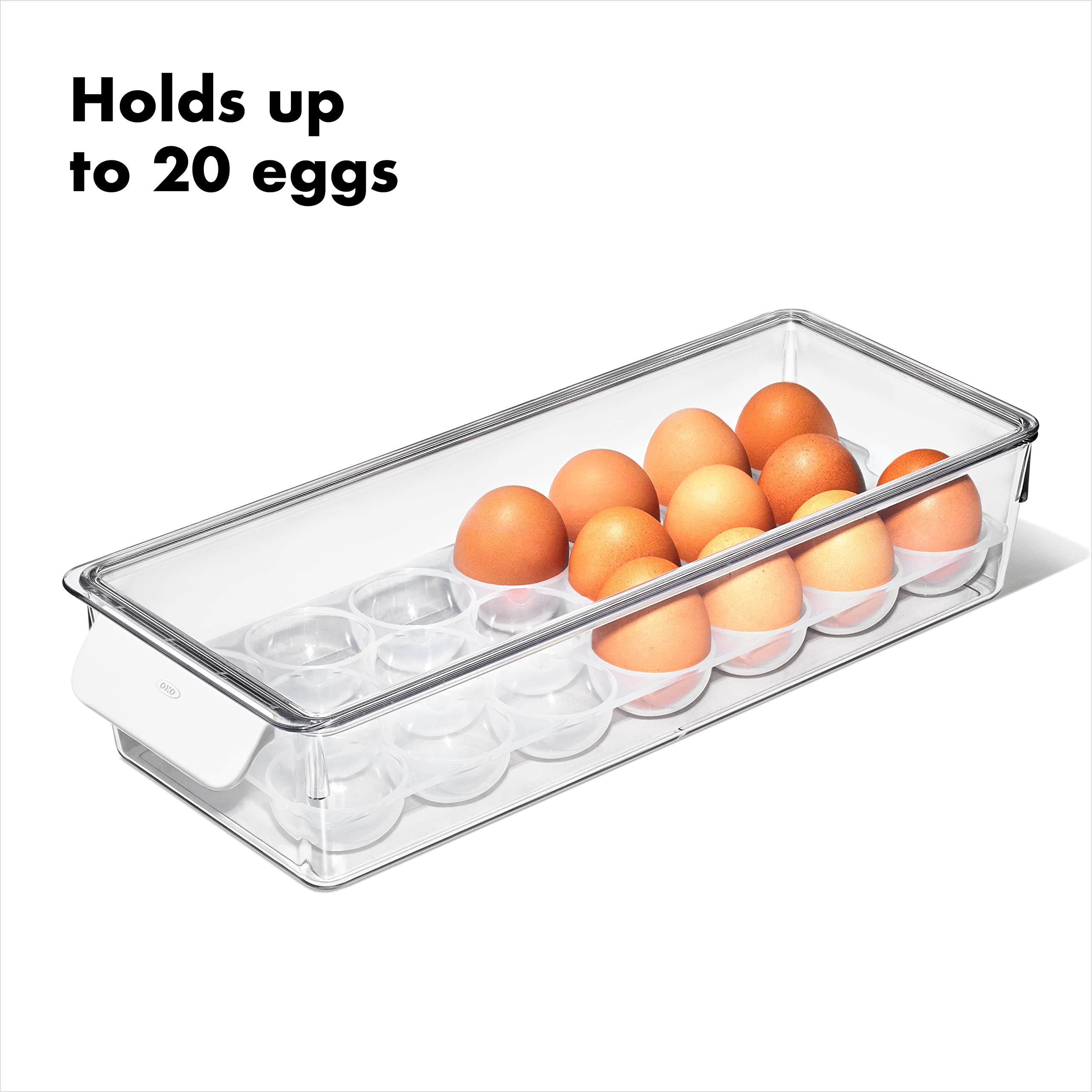 Foto 3 pulgar | Soporte Para Huevos Oxo Good Grips Para Nevera Con Bandeja Y Tapa Extraíbles - Venta Internacional.