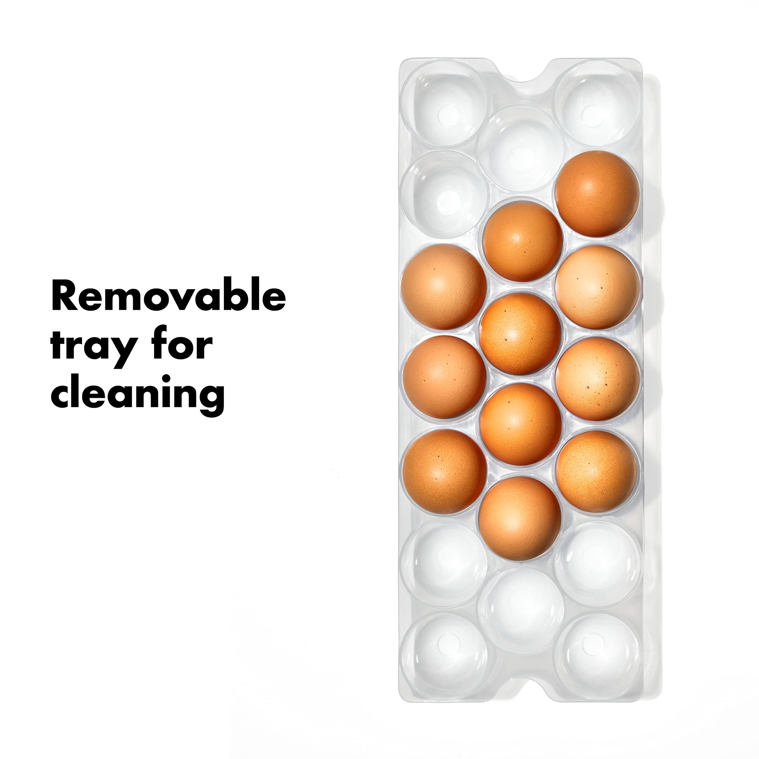 Foto 4 pulgar | Soporte Para Huevos Oxo Good Grips Para Nevera Con Bandeja Y Tapa Extraíbles - Venta Internacional.