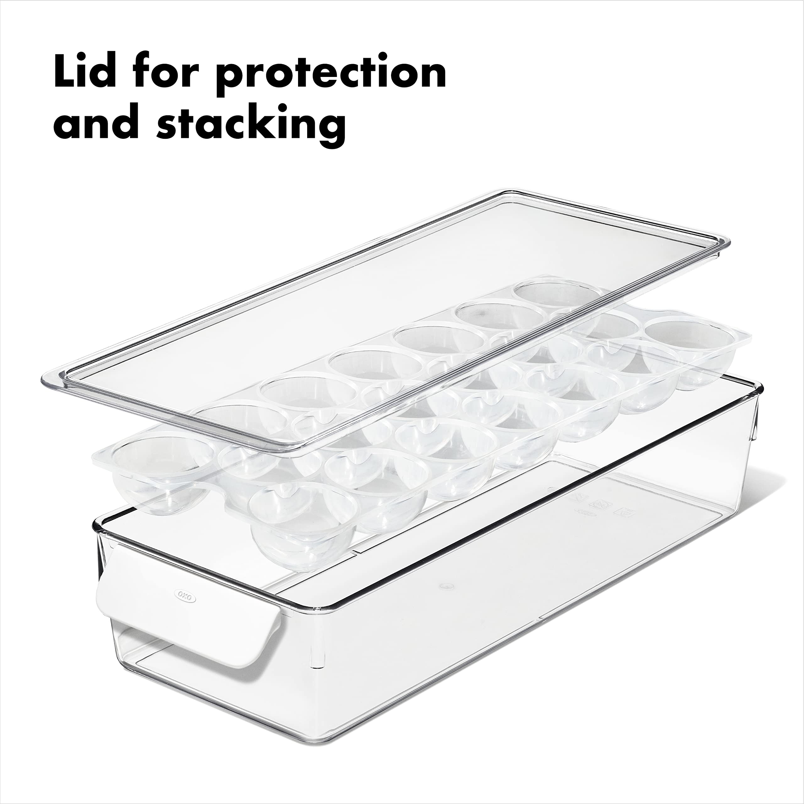 Foto 5 pulgar | Soporte Para Huevos Oxo Good Grips Para Nevera Con Bandeja Y Tapa Extraíbles - Venta Internacional.