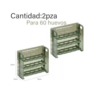 Foto 3 | Organizador De Huevos De 3 Niveles Para 60 Huevos 2pz Eo Safe Imports Esi-20619 Verde