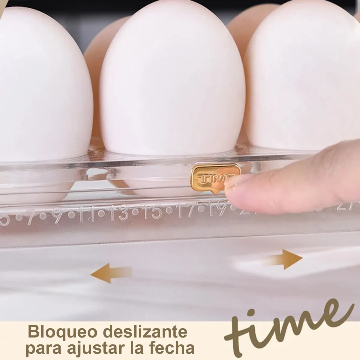 Foto 3 pulgar | Organizador De Cocina Soporte Para Huevos De Almacenamiento Eo Safe Imports Esi-20620 Transparente