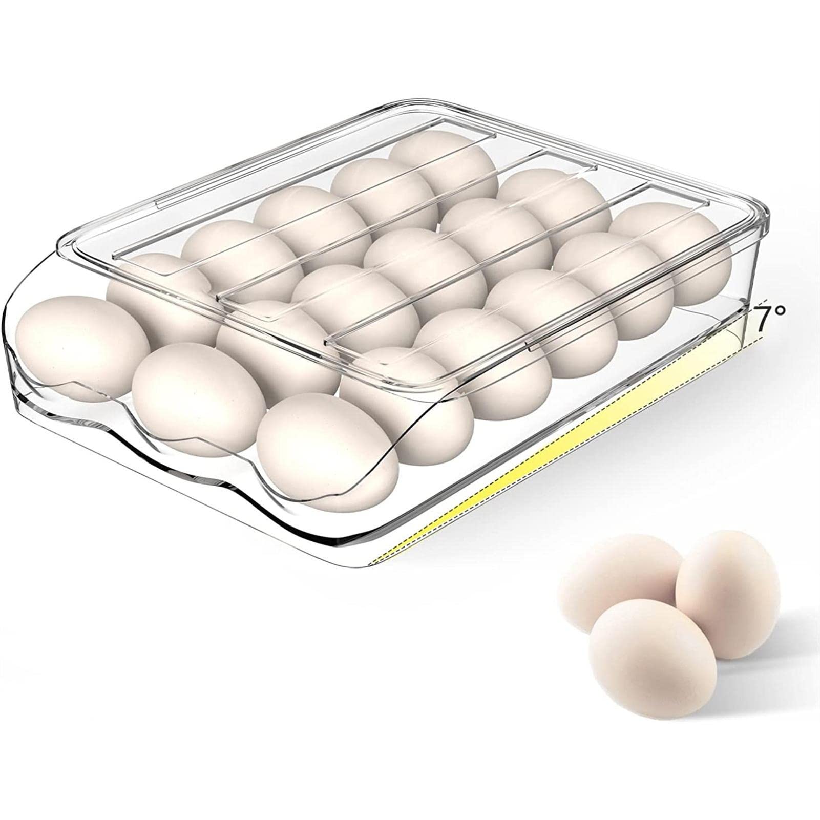 Foto 8 pulgar | Refrigerador Apilable Automático Con Soporte Para Huevos Lafande - Venta Internacional.