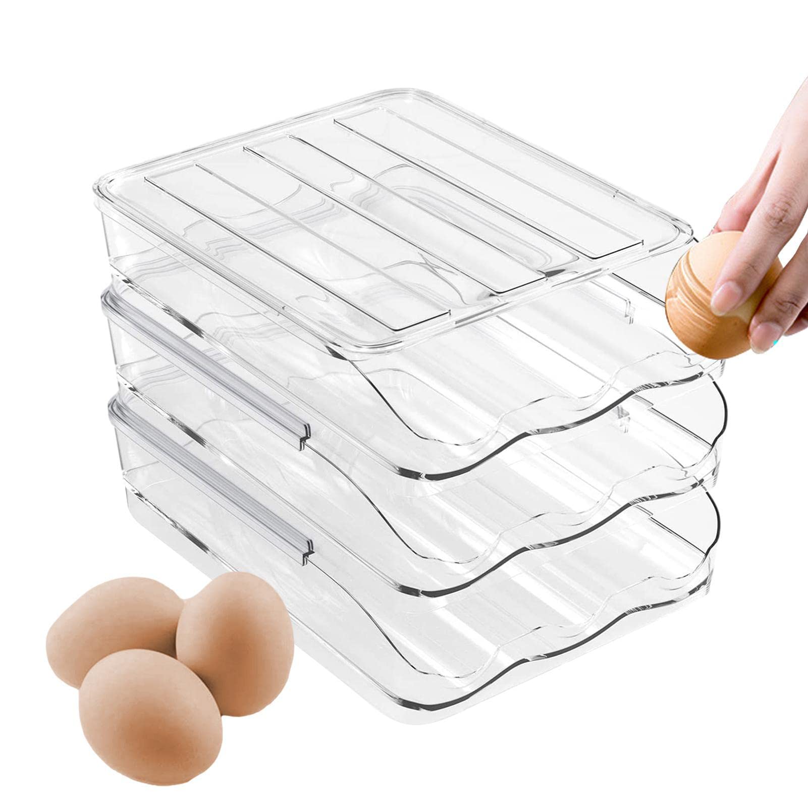 Foto 2 pulgar | Refrigerador Apilable Automático Con Soporte Para Huevos Lafande - Venta Internacional.