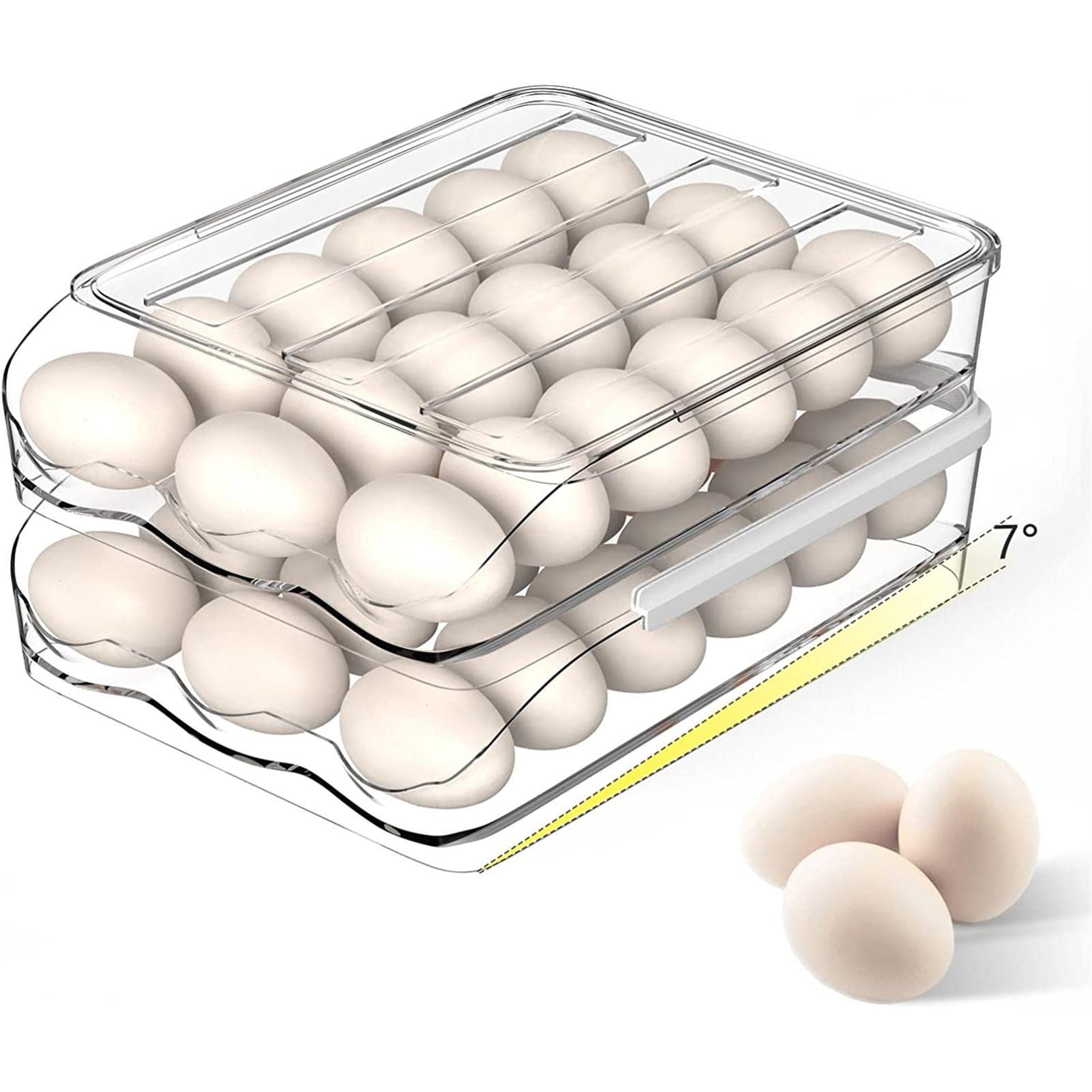 Foto 8 pulgar | Refrigerador Apilable Automático Con Soporte Para Huevos Lafande - Venta Internacional.