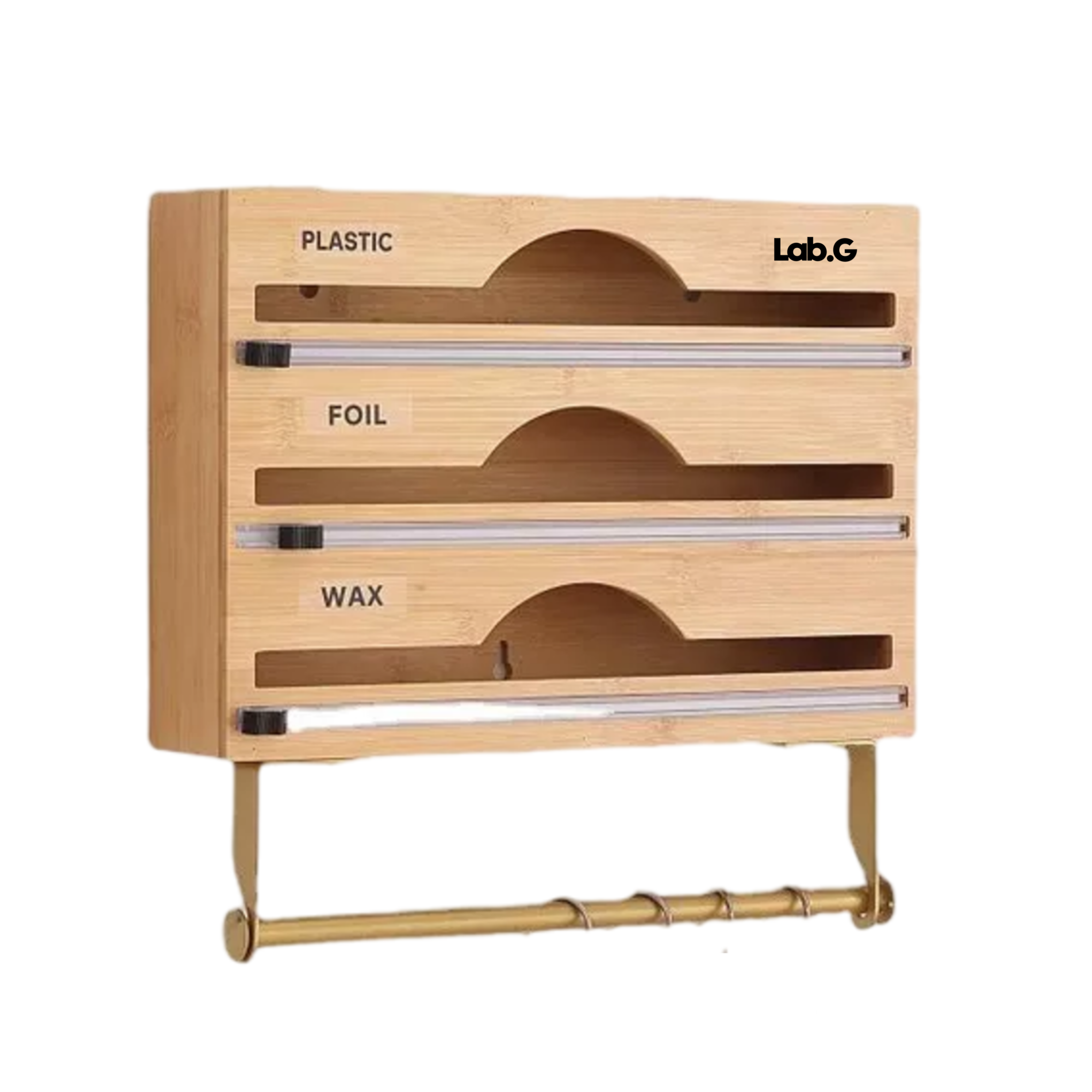 Caja De Almacenamiento Lab.g De Film Con Cutter Cafe Claro