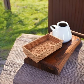 Foto 5 | Servilletero Yangqihome Rectangular De Ratán 24 X 14 X 5,5 Cm - Venta Internacional.