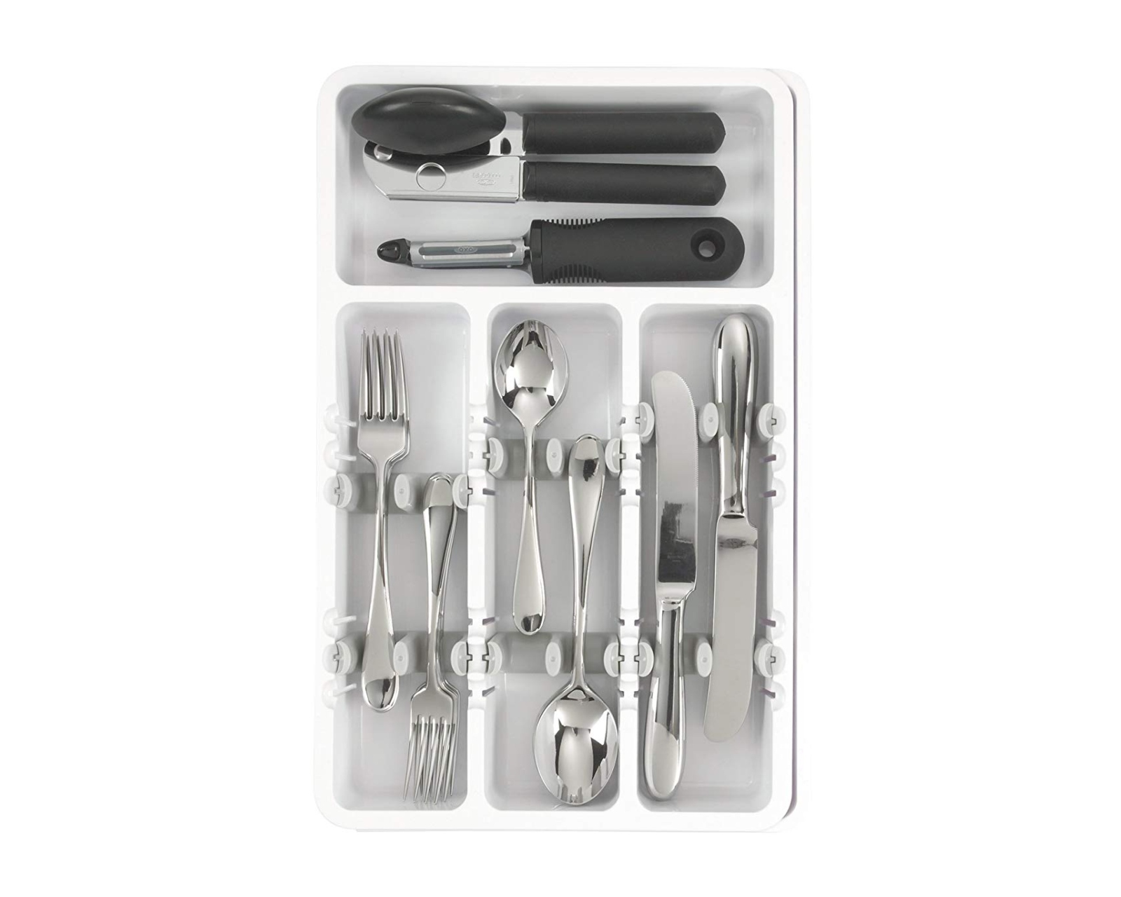 Foto 4 pulgar | Organizador de Cubiertos Expandible Oxo color Blanco