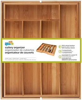 Foto 3 | Organizador para Cubiertos de Bamboo Honey-can-do Kch-01079 color Beige