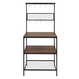 Foto 3 | Armario Almacenamiento Estante Soporte Microondas Cocina