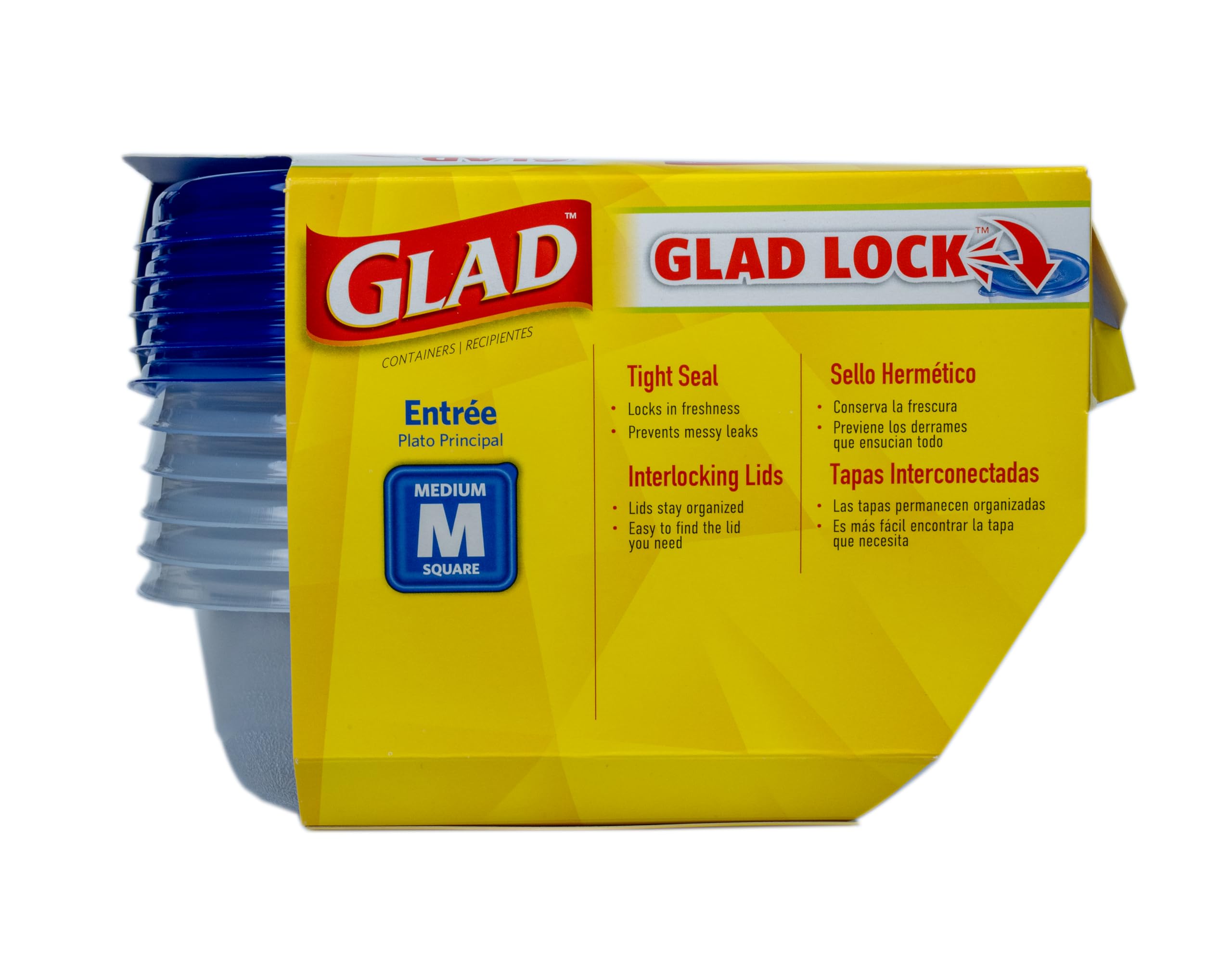 Foto 7 pulgar | Contenedor De Almacenamiento De Alimentos Gladware Entree 750 Ml, Juego De 5 - Venta Internacional.
