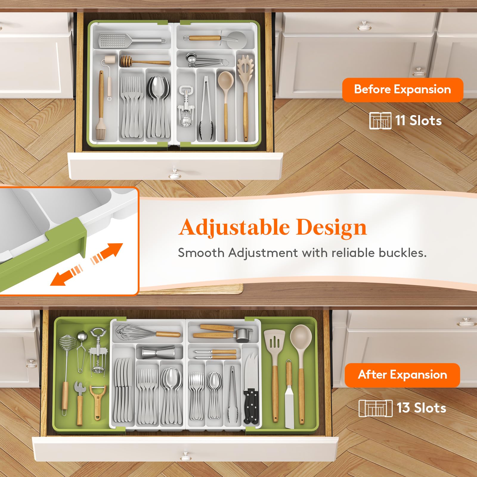 Foto 5 pulgar | Organizador De Cajones Lifewit, Grande, Ampliable, 36 Pulgadas, Sin Bpa - Venta Internacional.