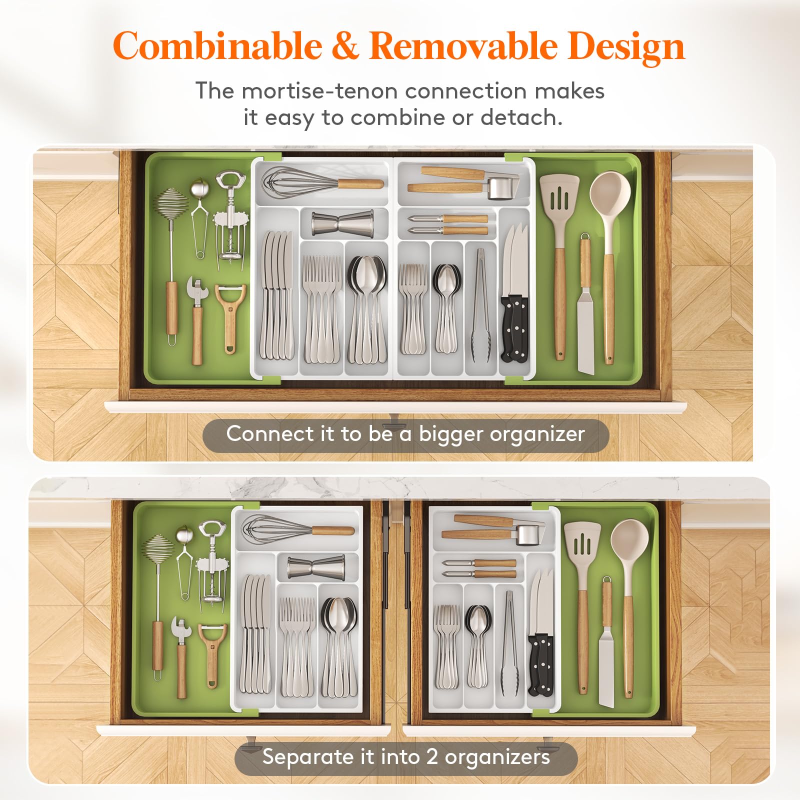 Foto 6 pulgar | Organizador De Cajones Lifewit, Grande, Ampliable, 36 Pulgadas, Sin Bpa - Venta Internacional.