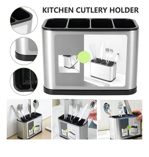 Foto 5 | Organizador Xtellar De Cubiertos Bandeja Escurridor Acero Inoxidable Color Plateado