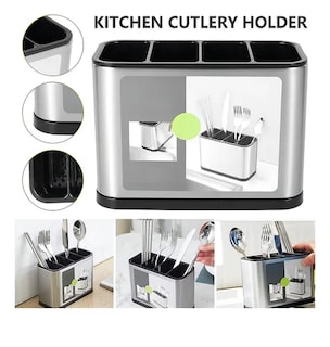Foto 5 | Organizador Xtellar De Cubiertos Bandeja Escurridor Acero Inoxidable Color Plateado