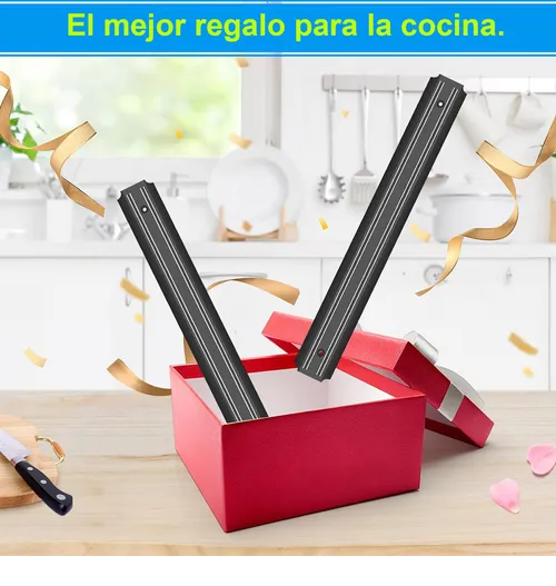 Foto 3 pulgar | Barra Xtellar Iman Magnética Porta Cuchillos Herramientas Chef 2 Pcs