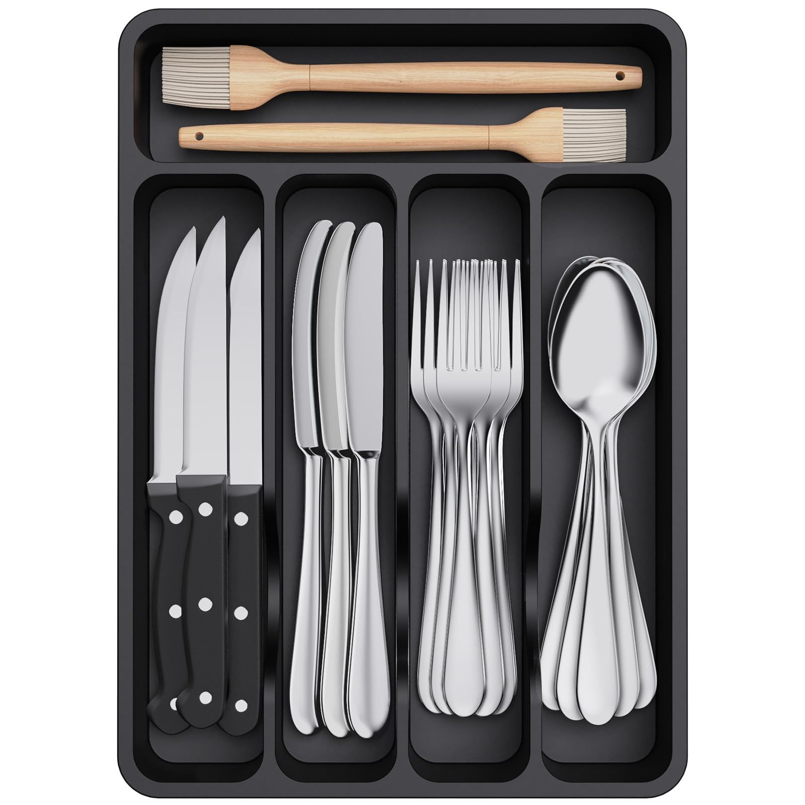 Foto 1 | Bandeja Organizadora De Cajones Lifewit Silverware, 5 Compartimentos - Venta Internacional.