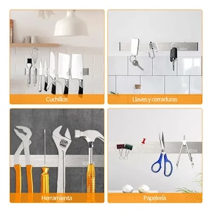 Foto 4 | Barra Xtellar Imán Magnetica Porta Cuchillos Acero Inoxidable 50cm