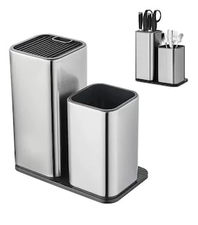 Foto 1 | Soporte Xtellar Para Cuchillos 2 En 1, Organizador Cubiertos Cocina
