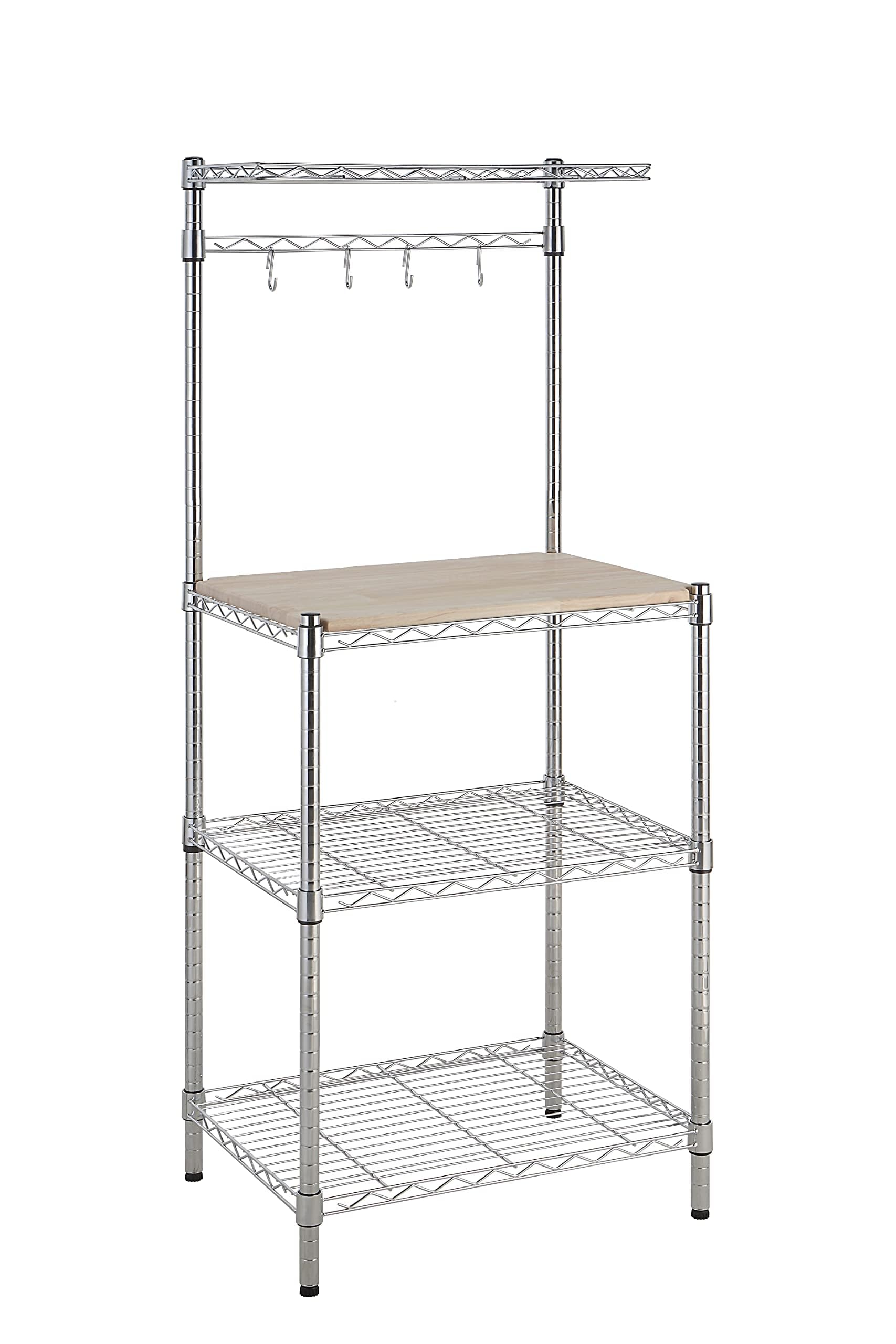 Estante De Cocina Para Panadero Amazon Basics, Cromado/beige - Venta Internacional.