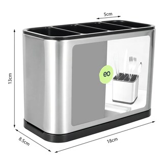 Foto 2 | Organizador De Cubiertos Bandeja Escurridor Acero Inoxidable Eo Safe Imports Esi-19224 Plata
