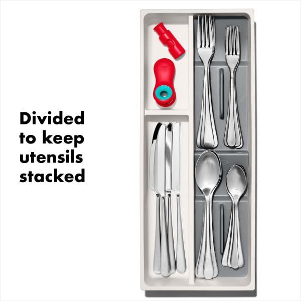 Foto 4 pulgar | Organizador De Utensilios Oxo Good Grips, Cajón De Cocina Compacto, Blanco - Venta Internacional.