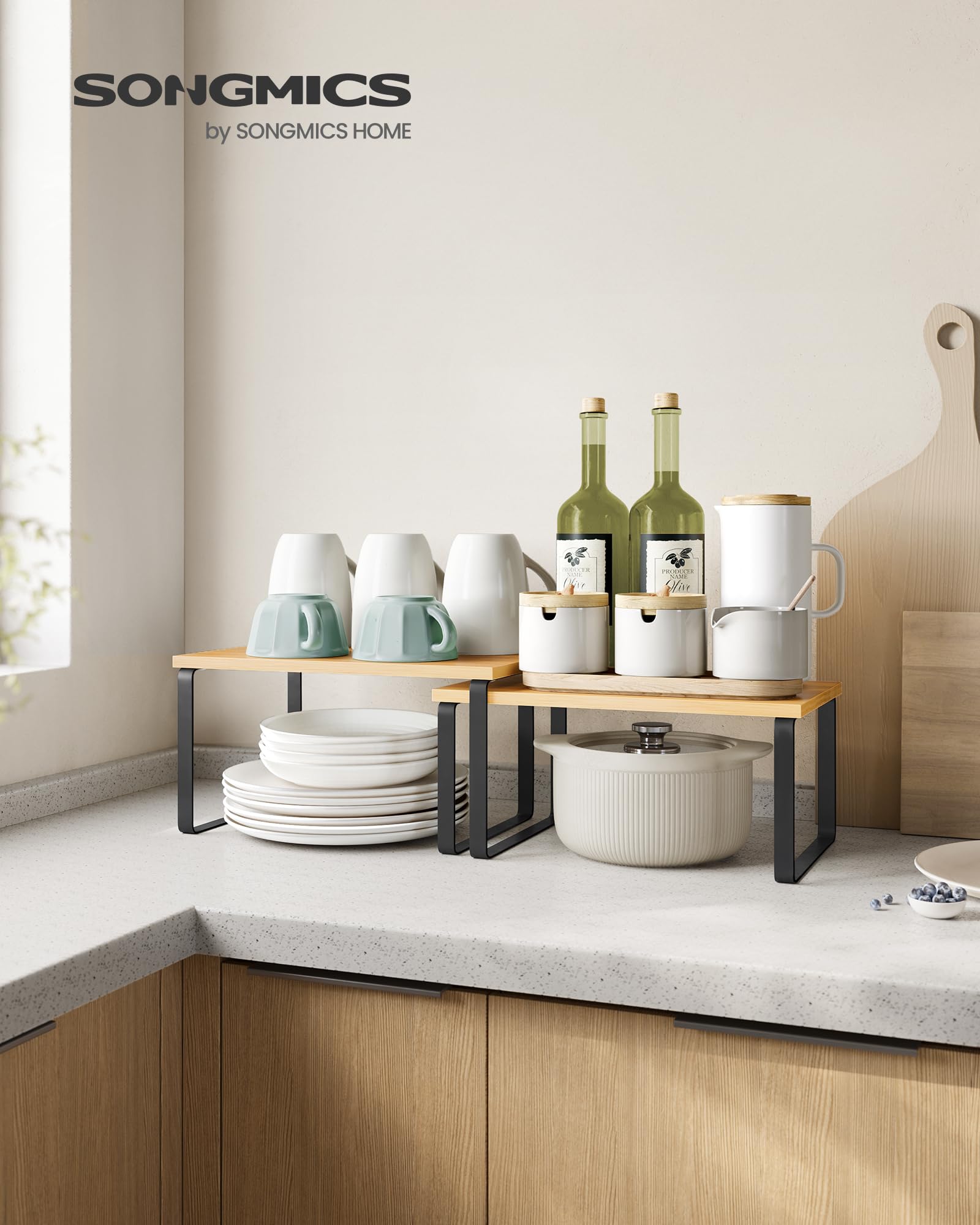 Foto 2 | Armario Organizador De Estantes Songmics Kitchen Ukcs10nb, Juego De 4 - Venta Internacional.