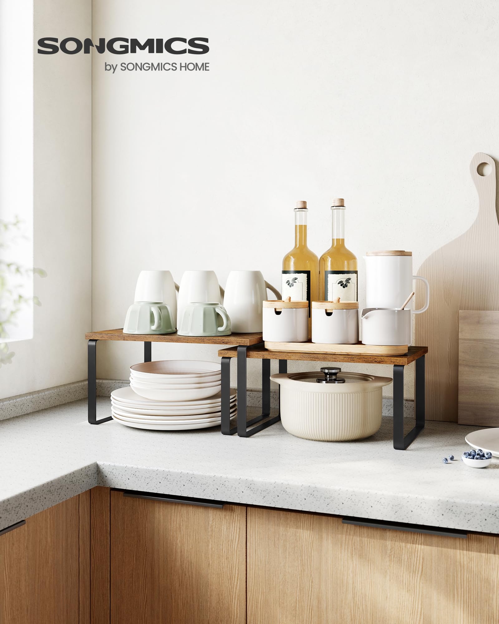 Foto 3 | Armario Organizador De Estantes Songmics Kitchen Ukcs021x01 Set 4 - Venta Internacional.