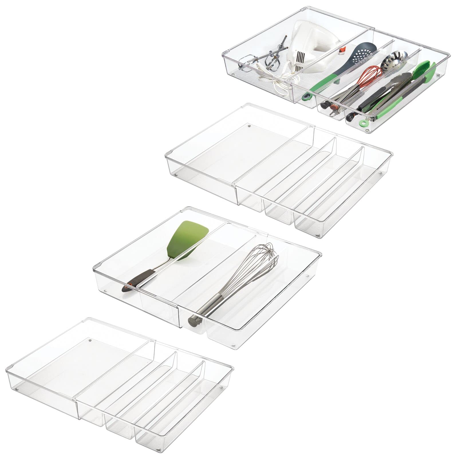 Foto 1 | Organizador De Almacenamiento Con Cajones Mdesign Ajustable/ampliable, Paquete De 4 - Venta Internacional.