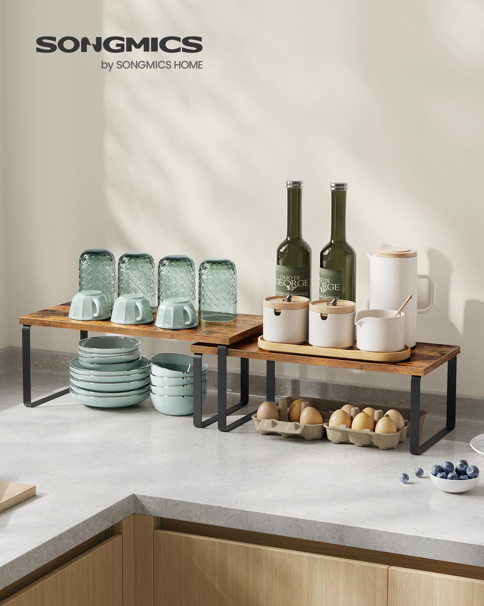 Foto 2 | Armario Organizador De Estantes Songmics Kitchen Ukcs022x01, Juego De 4 - Venta Internacional.
