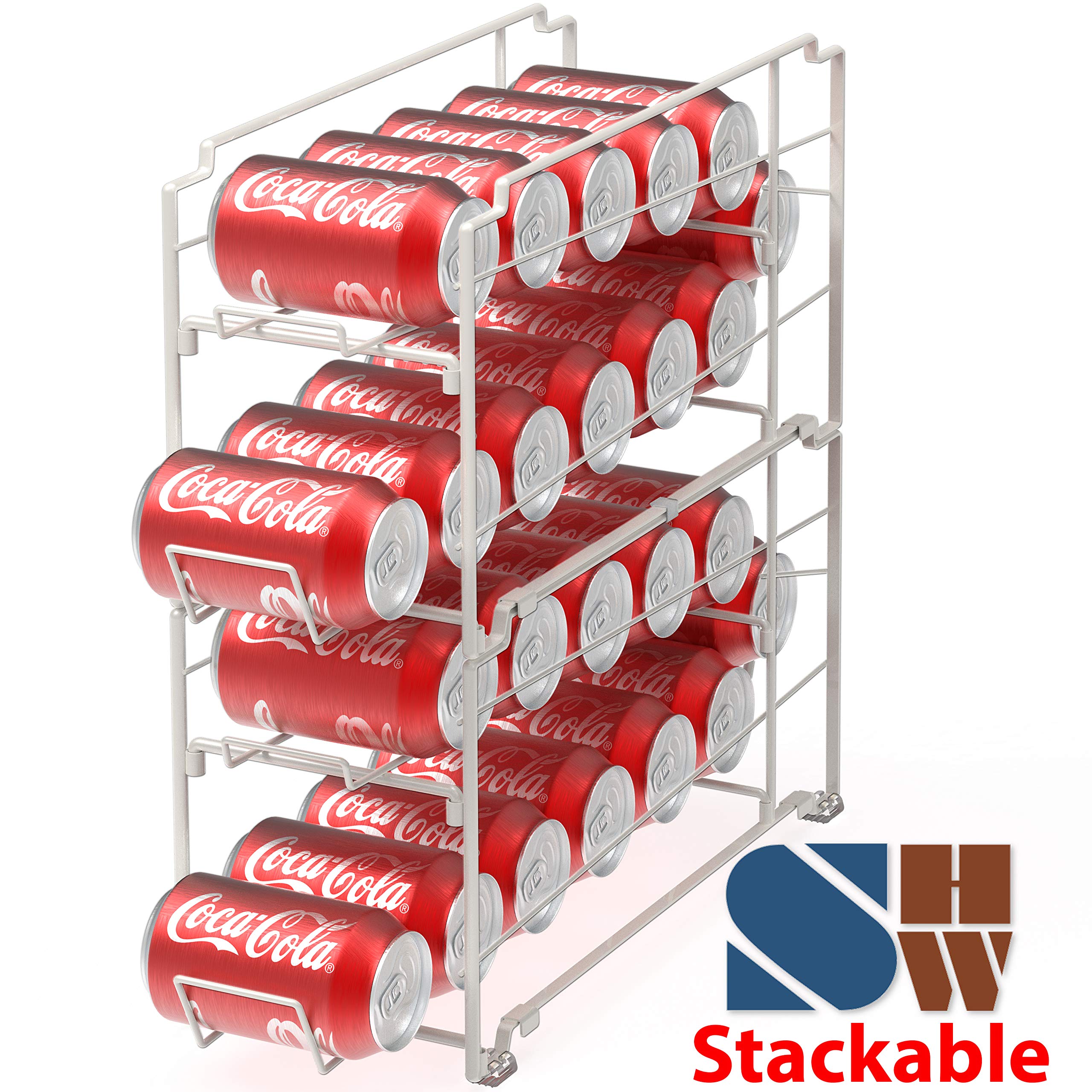 Foto 4 pulgar | Dispensador De Latas De Bebidas Simple Houseware Blanco  Paquete De 2 - Venta Internacional.