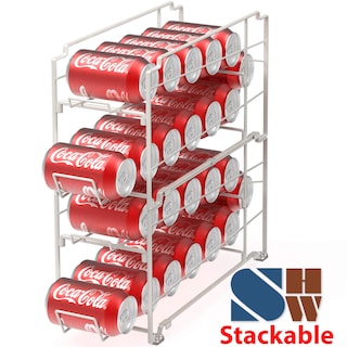 Foto 3 | Dispensador De Latas De Bebidas Simple Houseware Blanco Paquete De 2 - Venta Internacional.