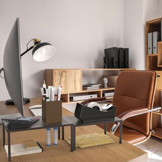 Foto 5 | Organizador De Estantes Sencillos Para El Hogar Expandible Metal Bronce - Venta Internacional.