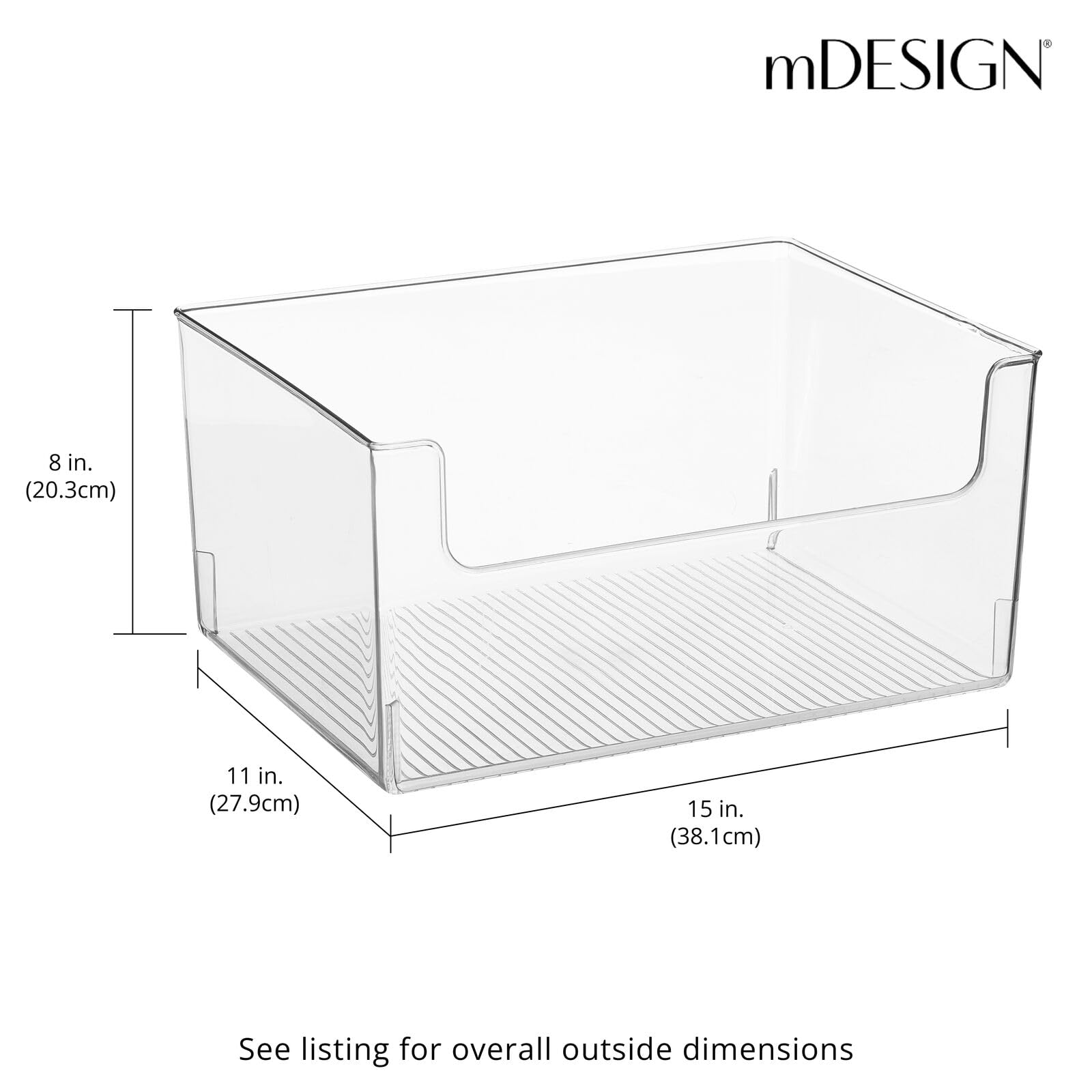 Foto 4 pulgar | Cesta Organizadora De Almacenamiento De La Colección Mdesign Ligne - Venta Internacional.