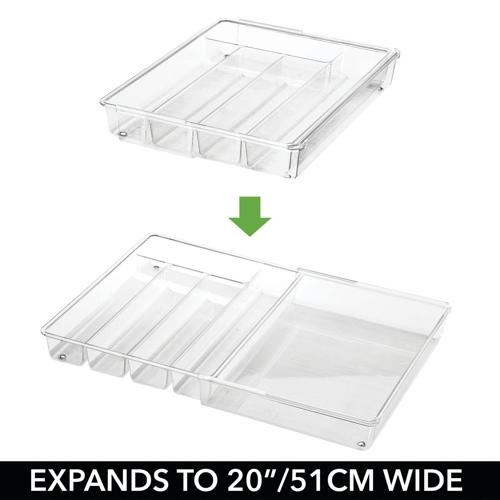 Foto 5 | Bandeja Organizadora De Cajones  Diseño M  Ajustable Y Ampliable - Venta Internacional.