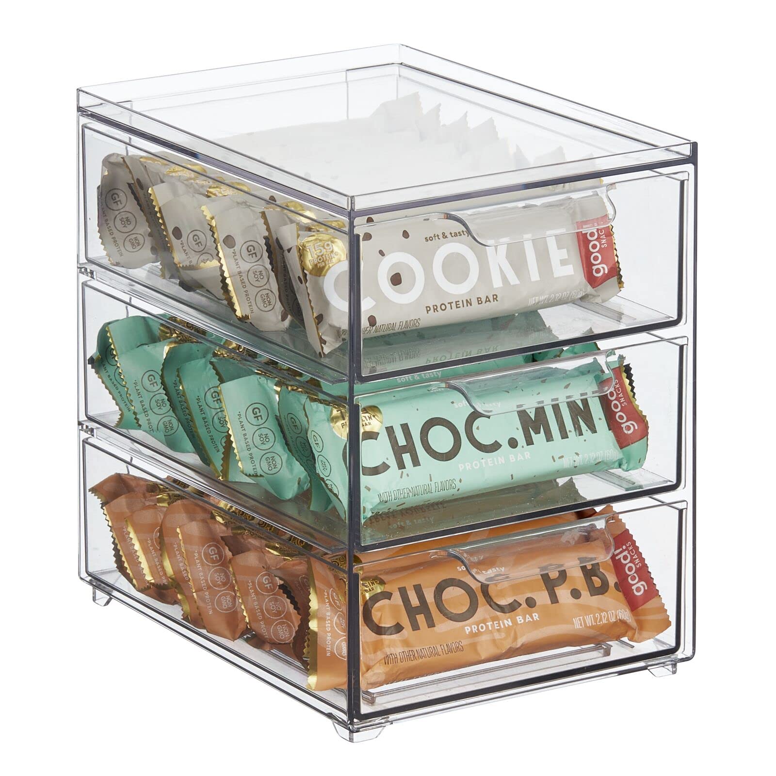 Foto 2 pulgar | Organizador De Almacenamiento Mdesign De Plástico Con 3 Cajones  Colección Lumiere - Venta Internacional.