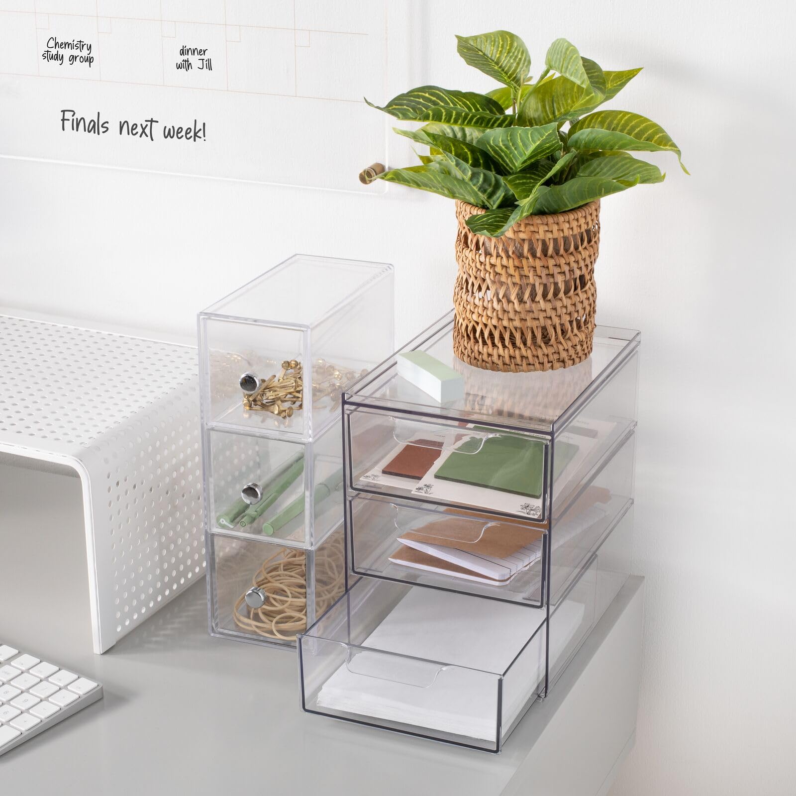 Foto 3 pulgar | Organizador De Almacenamiento Mdesign De Plástico Con 3 Cajones  Colección Lumiere - Venta Internacional.