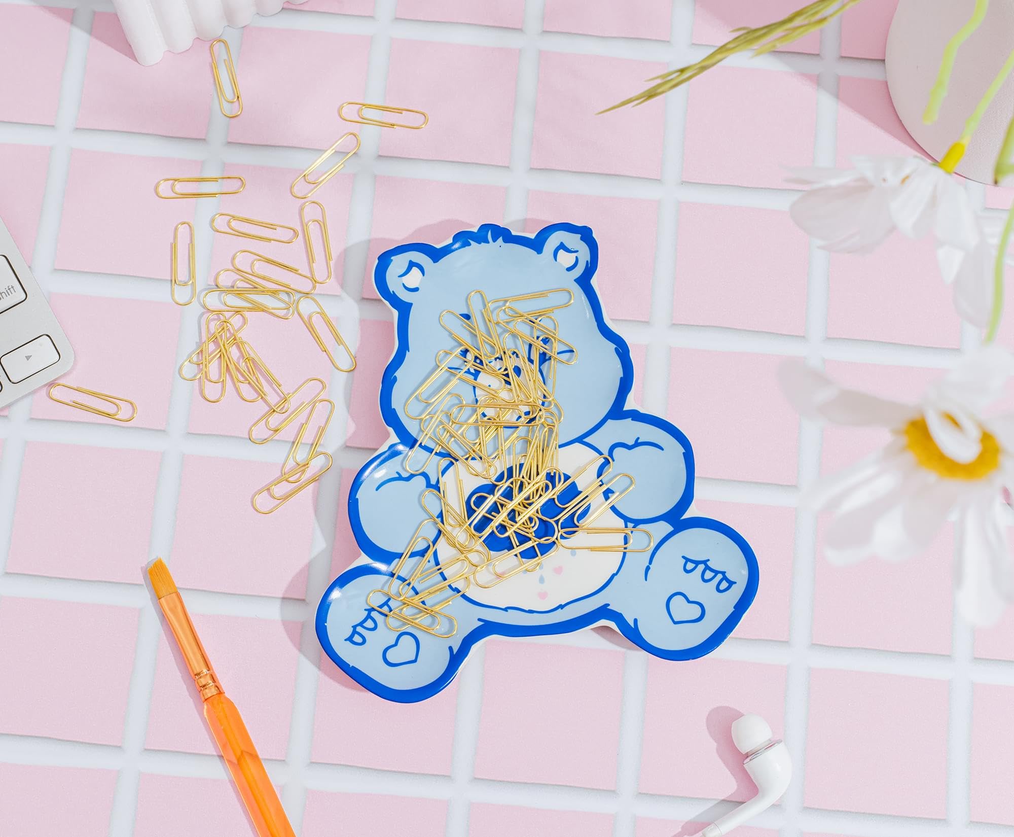 Foto 6 | Organizador De Cerámica Trinket Tray Care Bears Grumpy Bear - Venta Internacional.