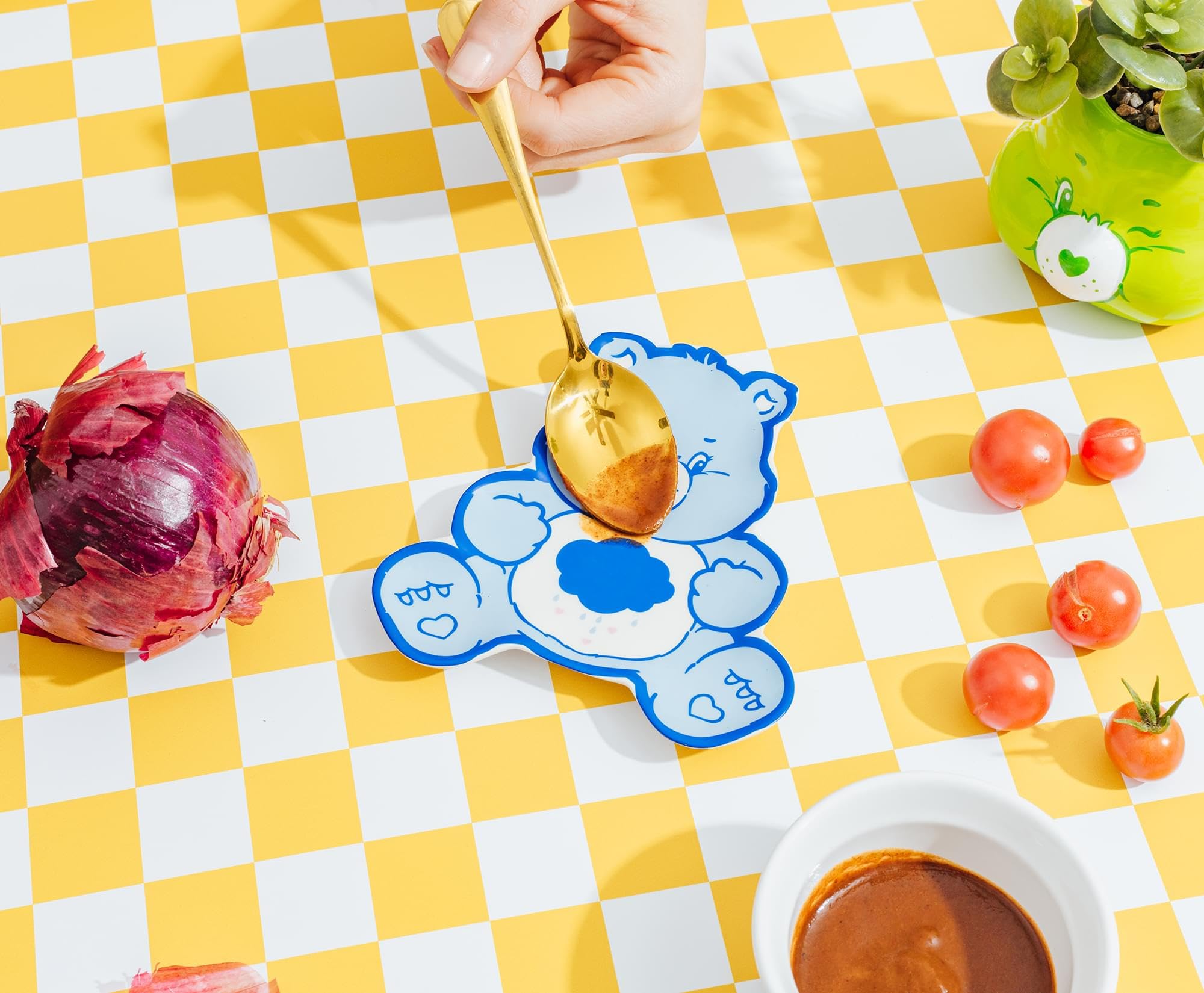 Foto 7 | Organizador De Cerámica Trinket Tray Care Bears Grumpy Bear - Venta Internacional.