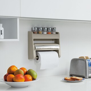 Foto 3 | Especiero Portarrollos Organizado Rimax de 3 Niveles color Taupe