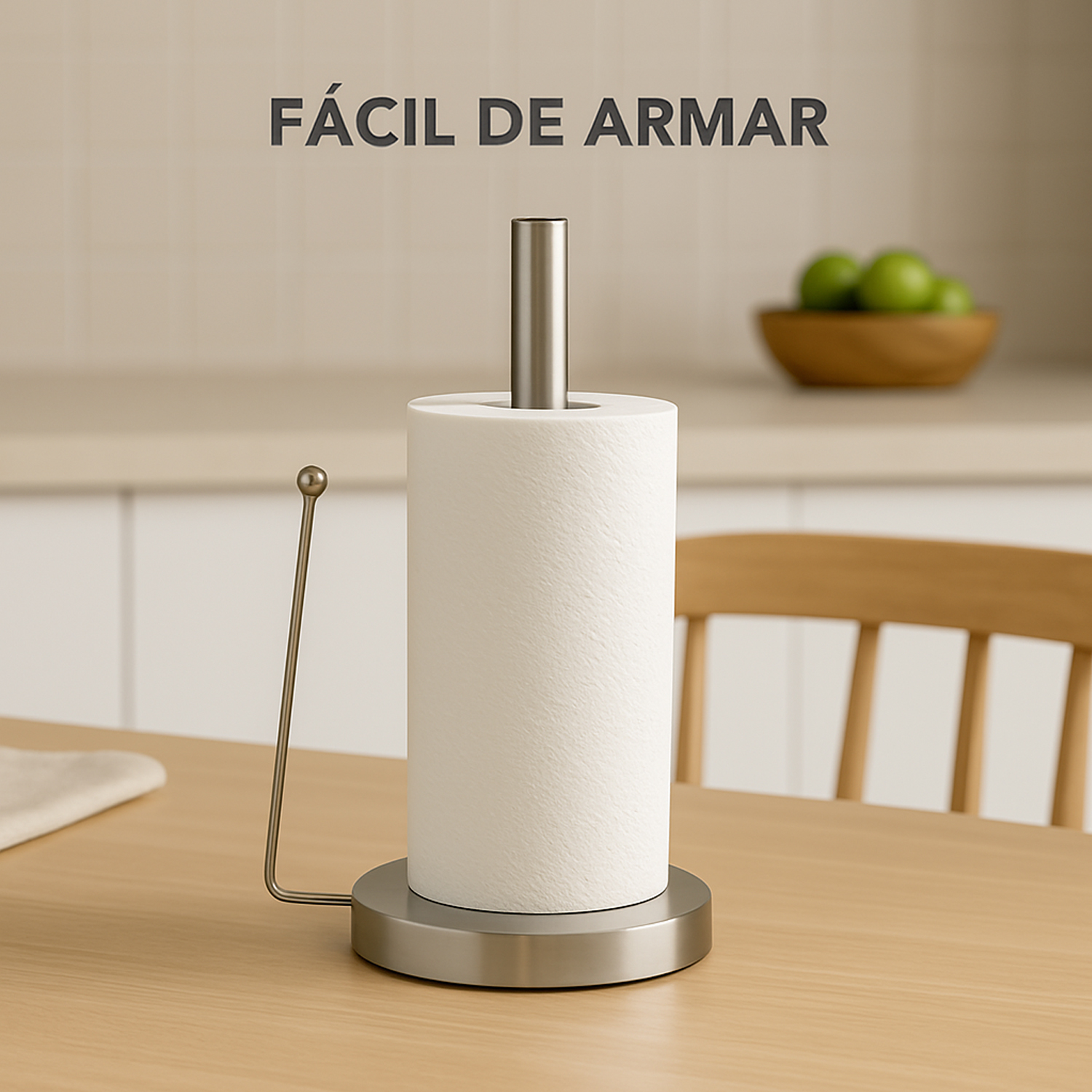 Foto 4 pulgar | Porta Servitoalla Cocina Jauz Color Plateado