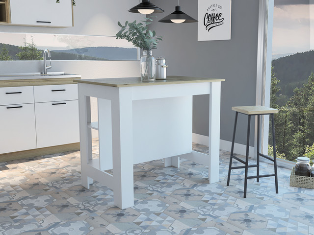 Foto 5 pulgar | Mueble Auxiliar Cocina Cala color Blanco con Duna Carga Max 40 KG