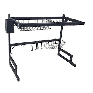 Foto 1 | Escurridor y Organizador de Trastes Acero Inoxidable Negro Mate