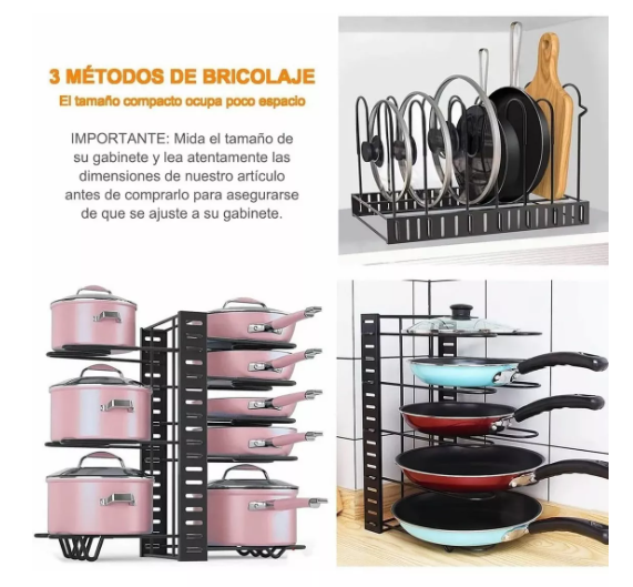 Foto 4 pulgar | Estante Organizador Ajustable Wund para Cocina