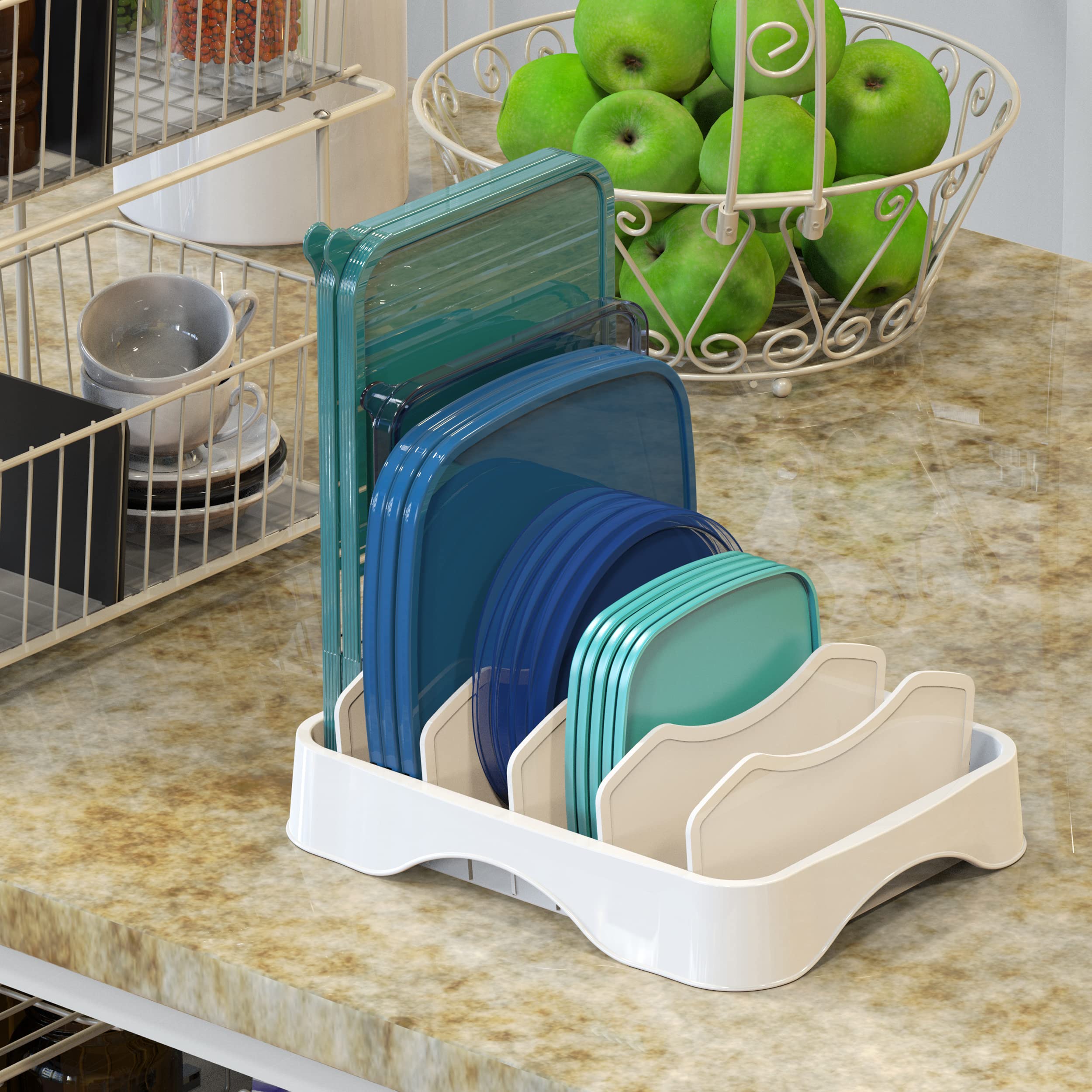 Foto 4 | Organizador de Tapas Simple Houseware Blanco-Venta Internacional